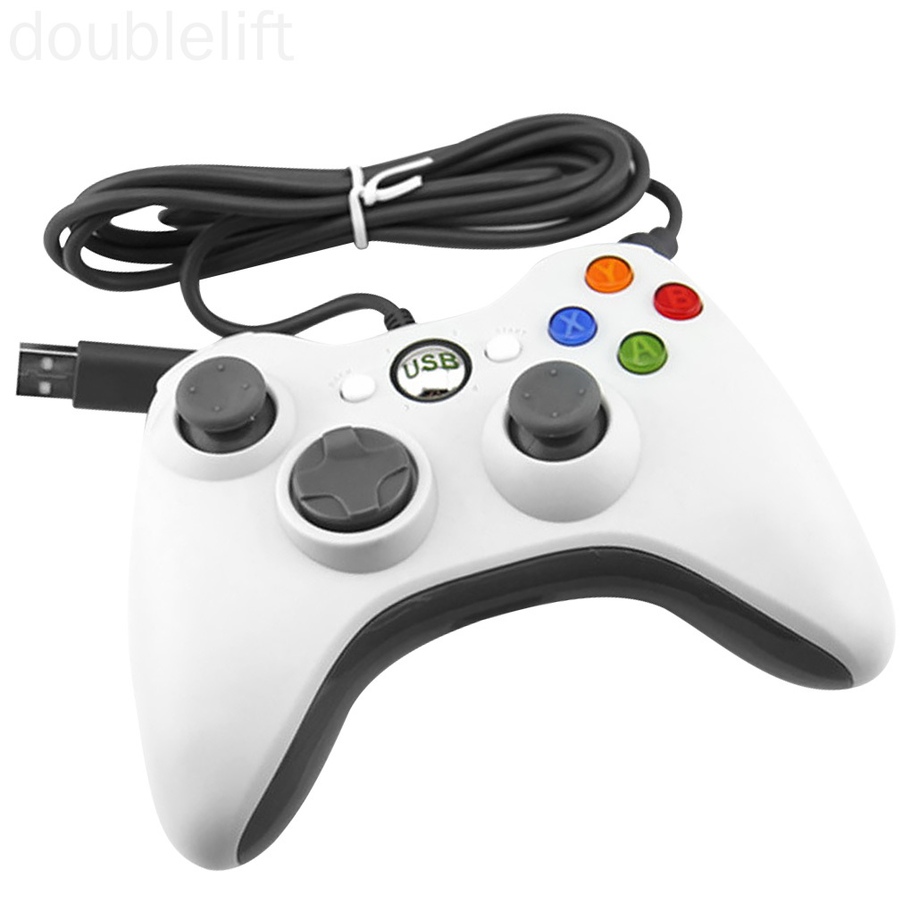 Game Controller PC Gaming Wired Gamepad USB Interface Dual Vibration Joystick for Windows Laptop doublelift store