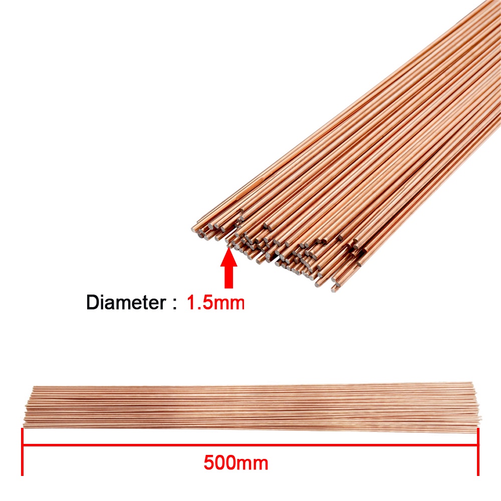 Set 10 Dây Điện Cực 1.5mm * 500mm Bằng Đồng Chuyên Dụng Dành Cho Máy Hàn