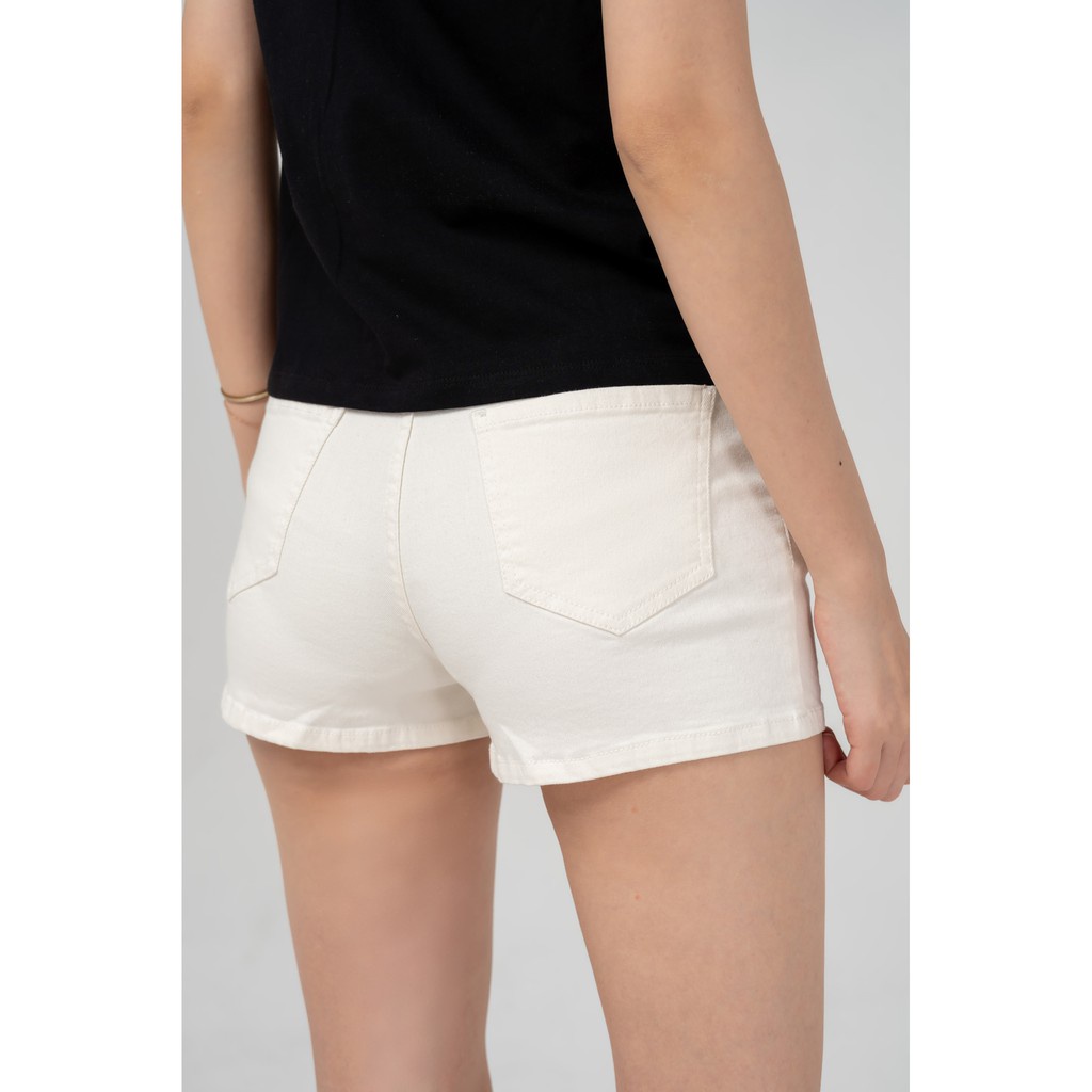Quần đùi jean nữ YODY, quần short ngắn cạp cao dáng ôm cá tinh - SJN4010