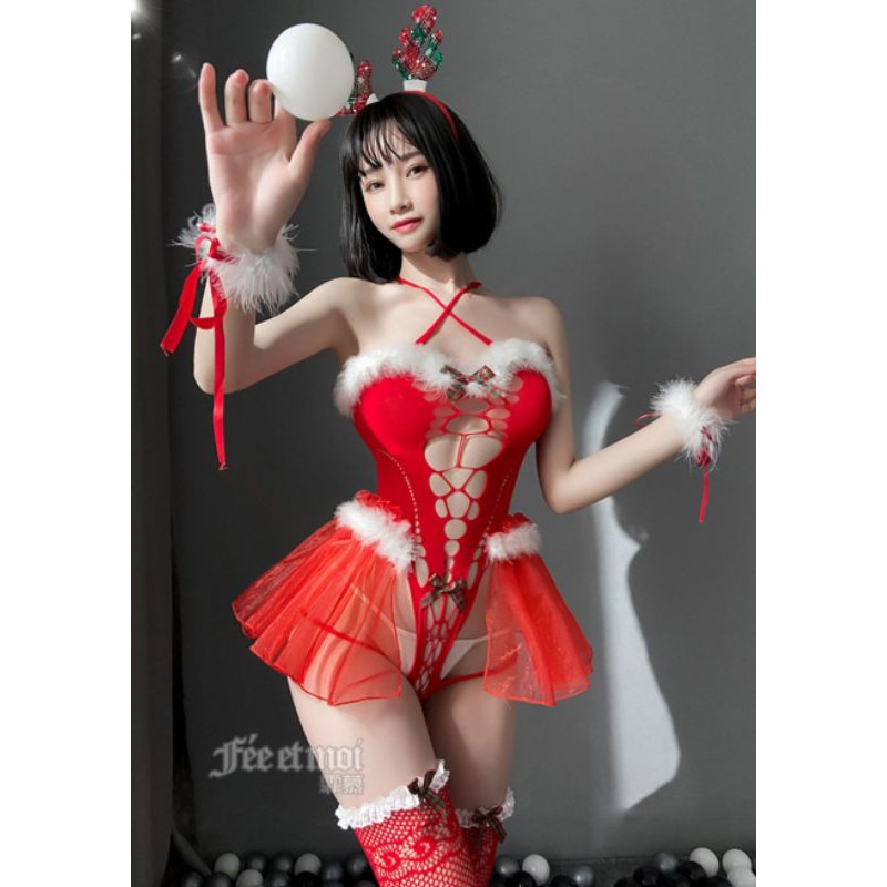cosplay cô gái noel sexy gợi cảm