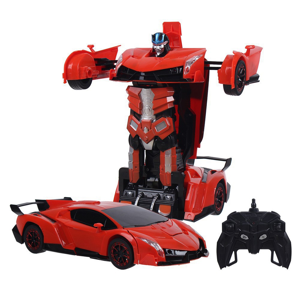 Ô tô biến hình thành Robot Transformers - Xe điều khiển từ xa loại to Siêu Hiện Đại Cho Bé💥