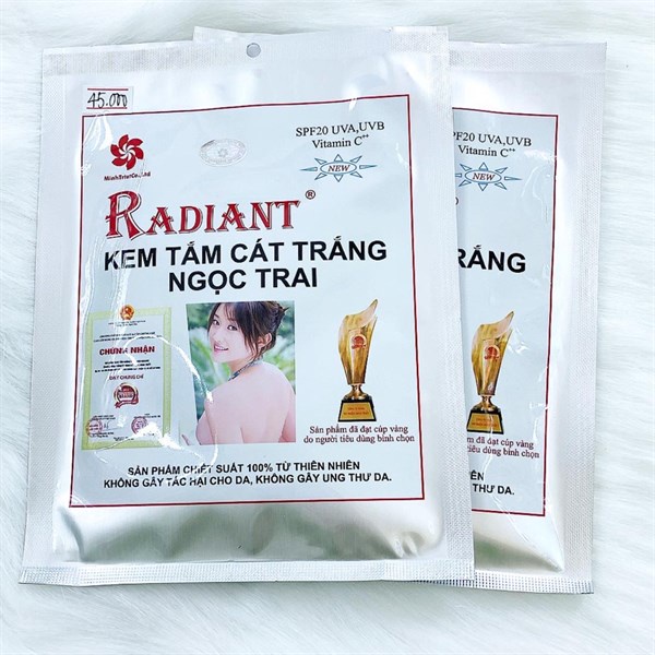 Kem tắm trắng nhanh chiếc lá Radiant Thái Lan