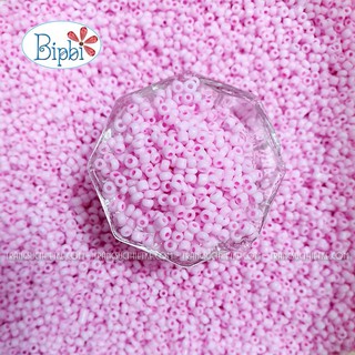 Hạt cườm 2mm màu hồng baby đục