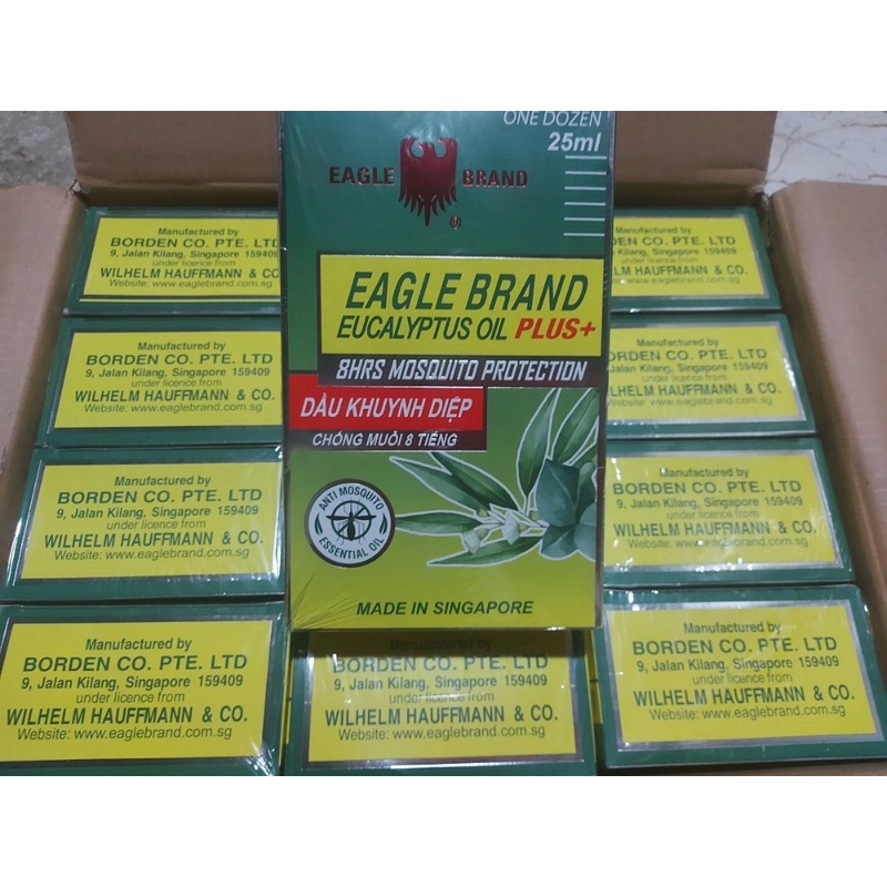 NHẬP MỸ HÀNG  AIR MẪU MỚI DẦU KHUYNH DIỆP CON Ó EAGLE BRAND EUCALYPTUS OIL  PLUS + 30ML