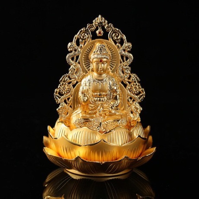 Tượng Quan Âm rồng đế sen