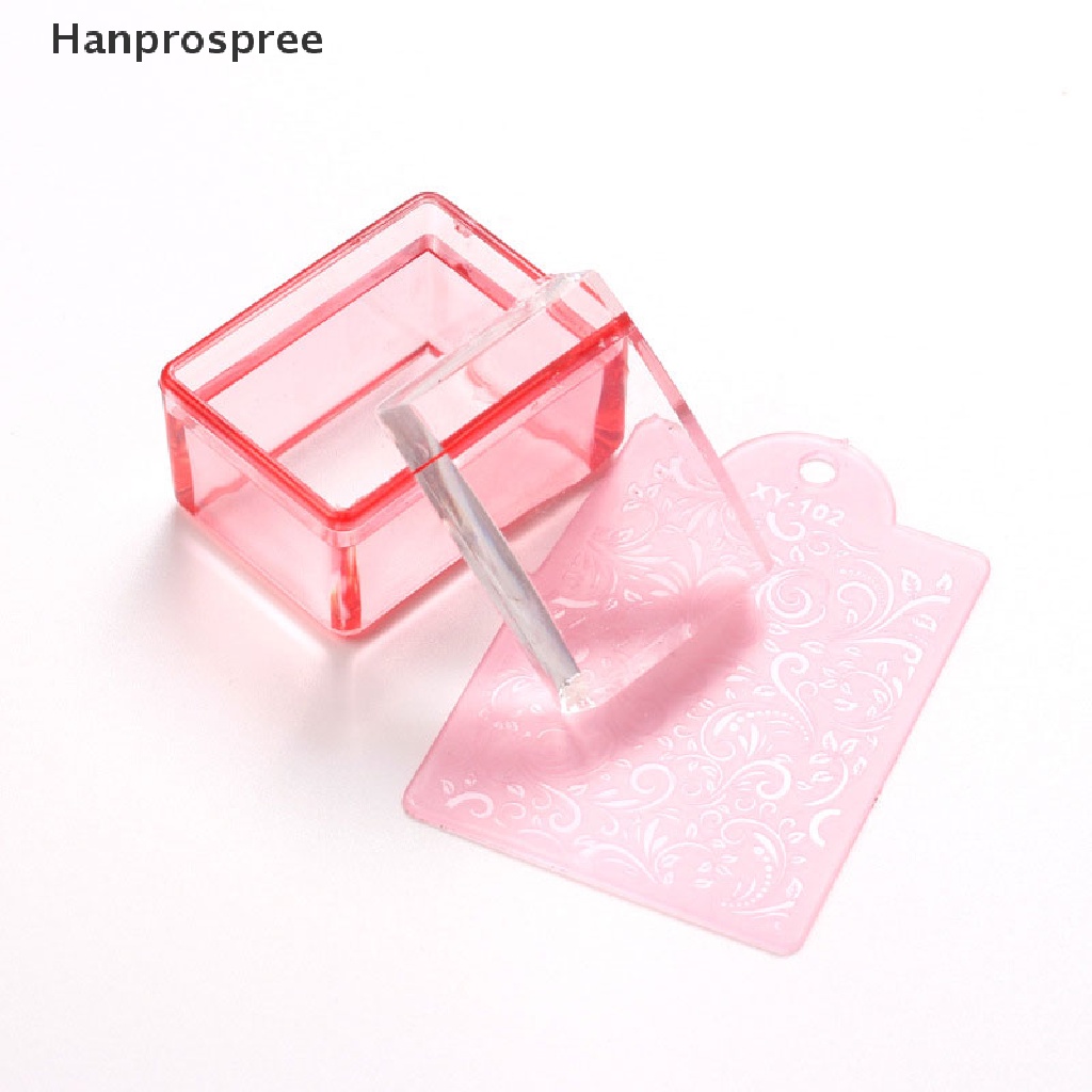 Bộ Dụng Cụ In Hình Móng Tay Đầu Silicone Trong Suốt<br>