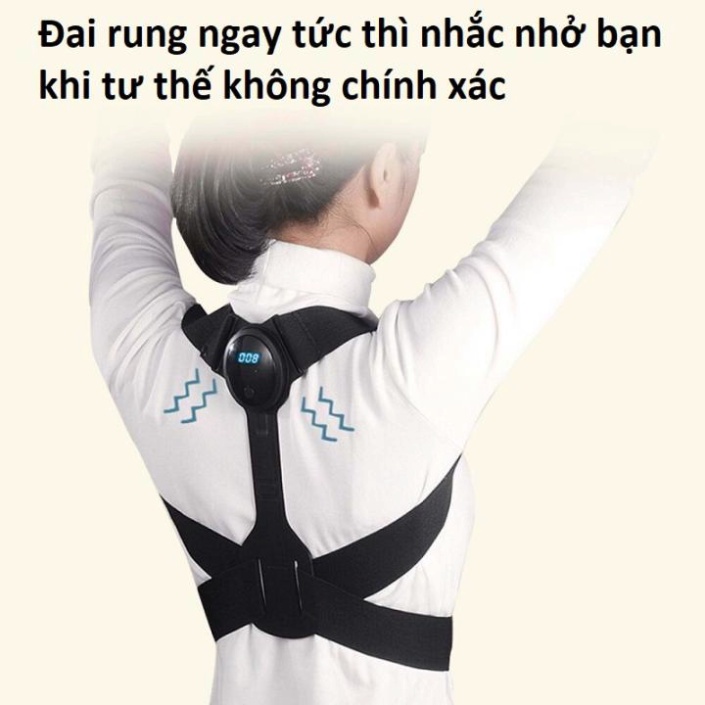 Xóa Gù Lưng🧒Nẹp lưng thông minh Nhật Bản 2022, Đai rung chống gù trẻ em giúp cho bé ngồi đúng tư thế khi học bài