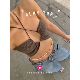 Slay crochet top - áo móc len - ichi.sg