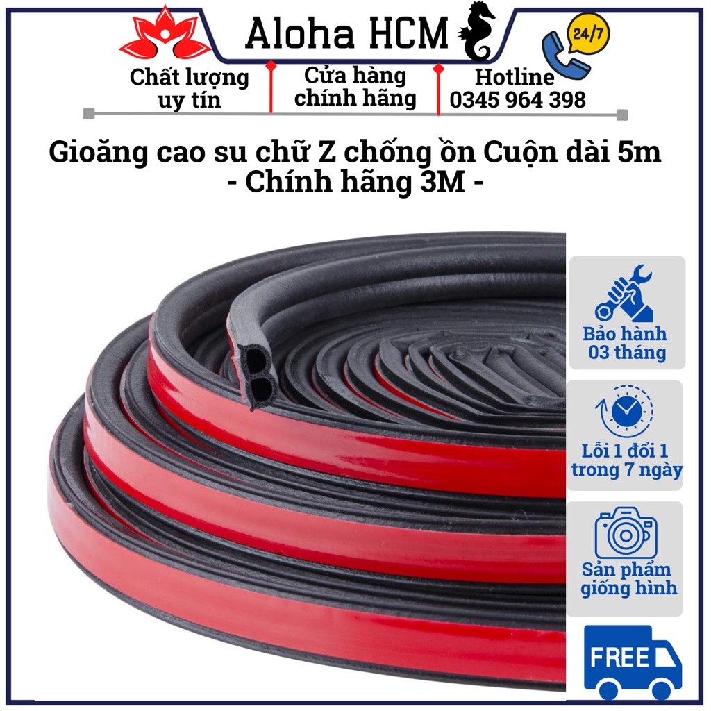 Gioăng cao su chữ Z chống ồn Cuộn 5m Ron cao su nẹp viền ô tô, xe hơi, tủ lạnh Siêu Đẹ -Tinh Tế,Kèm lọ keo siêu dính 3M