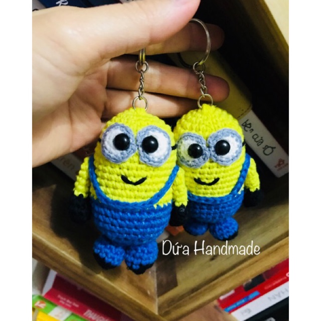 Móc khóa đôi Minion - thú bông handmade