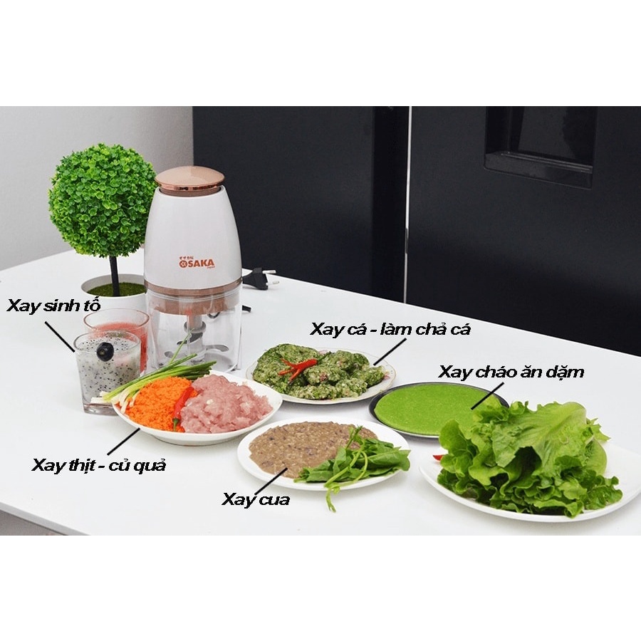 Máy Xay Sinh Tố, Xay Đá, Xay Thịt Đa Năng Cao Cấp Osaka Mẫu Mới  2022 - Dao Siêu Bén