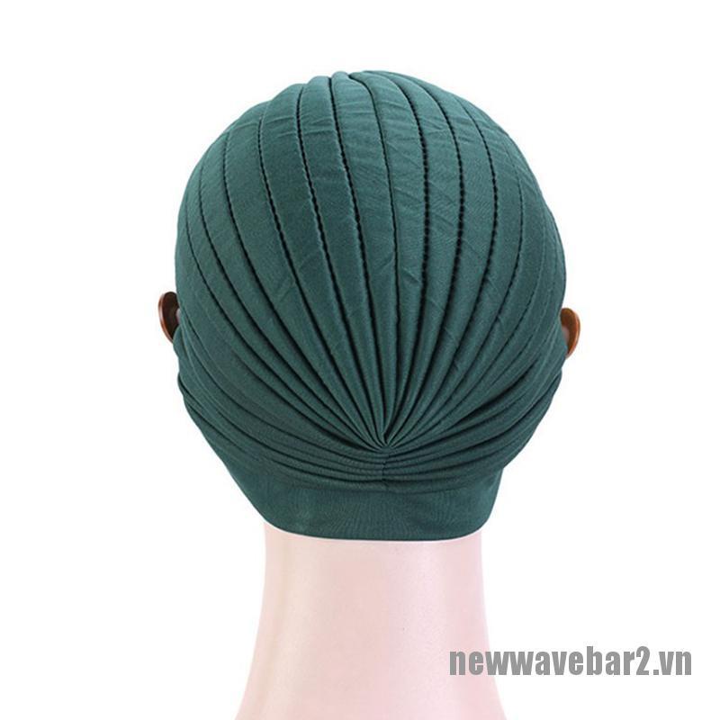 Set 2 Mũ Turban Có Nút Cài Bảo Vệ Tai Cho Người Lớn Mới