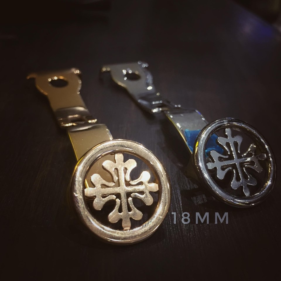 Khóa đồng hồ bằng thép không gỉ danh cho đồng hồ patek philippe 18mm