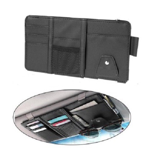 Ví ĐĂNG KIỂM bằng da cài tấm chắn nắng loại to 29x15cm để được đăng kiểm bút thẻ kính đa năng