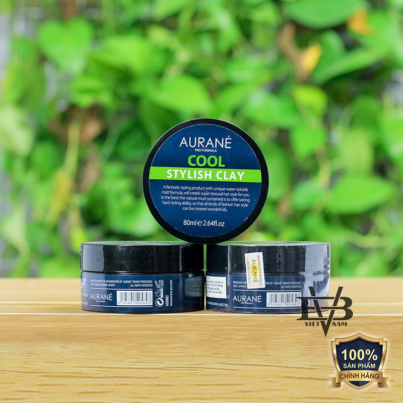 [Aurane Cool Stylish Clay CHÍNH HÃNG] Sáp vuốt tóc Aurane Cool Stylish Clay 80ml nhập khẩu 100% Pháp