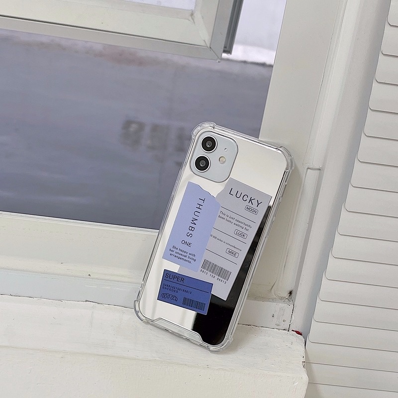 Ốp điện thoại tráng gương thời trang cho iPhone13 ProMax 11 12 Mini XS I8 I7 Plus