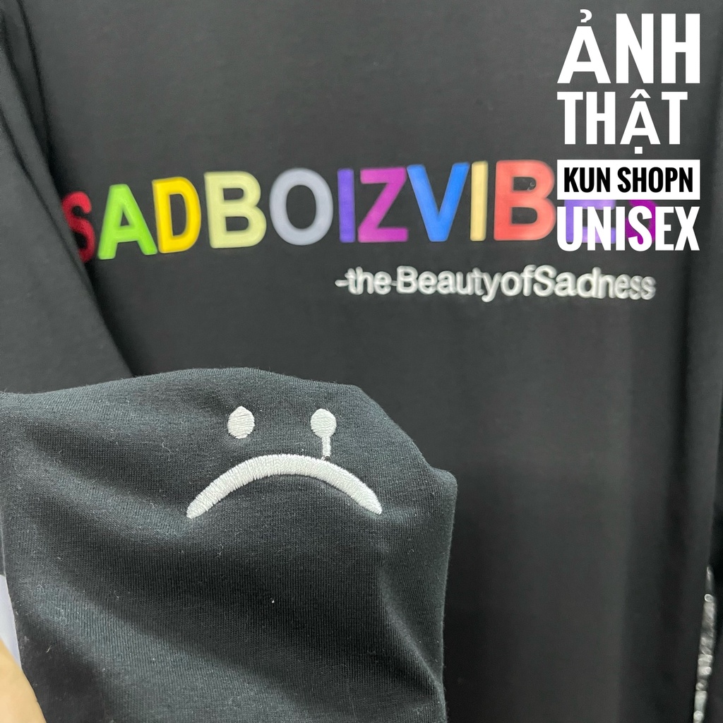 Áo thun longtee sad boiz SADBOIZVIBES  Áo thun tay dài sadboiz sad story full tag | BigBuy360 - bigbuy360.vn