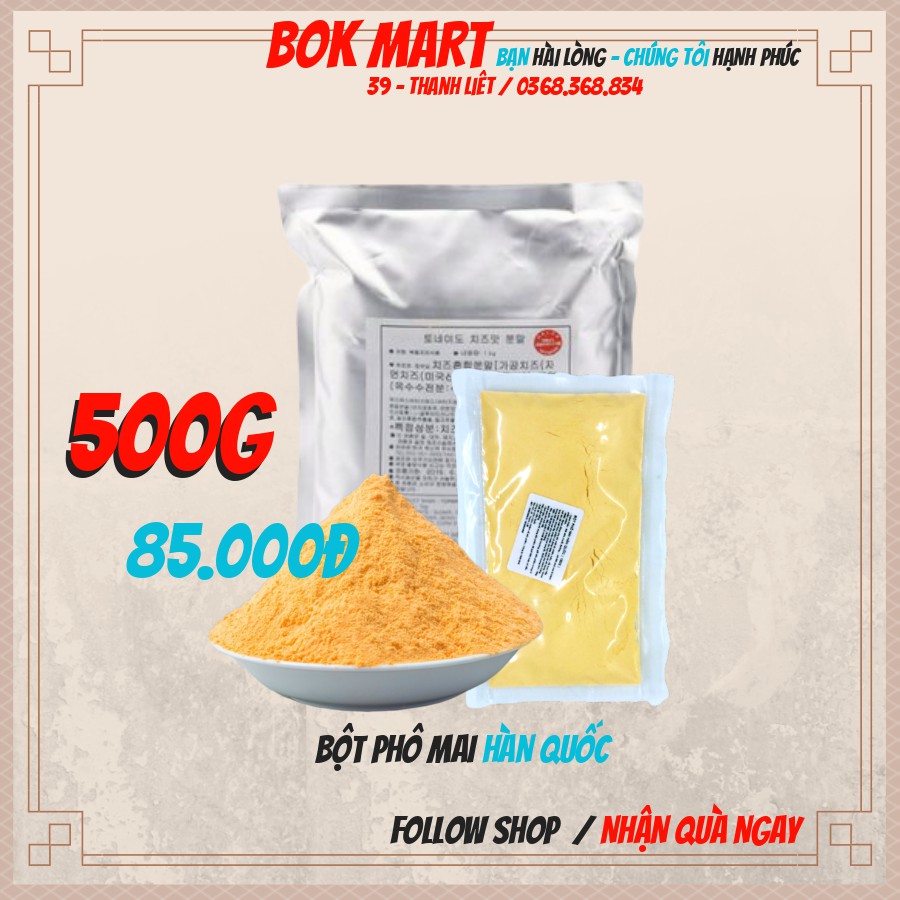 Bột phô mai Hàn Quốc Bok Food ( Gói 100g, 150g, 200g, 300g, 500g ) | BigBuy360 - bigbuy360.vn