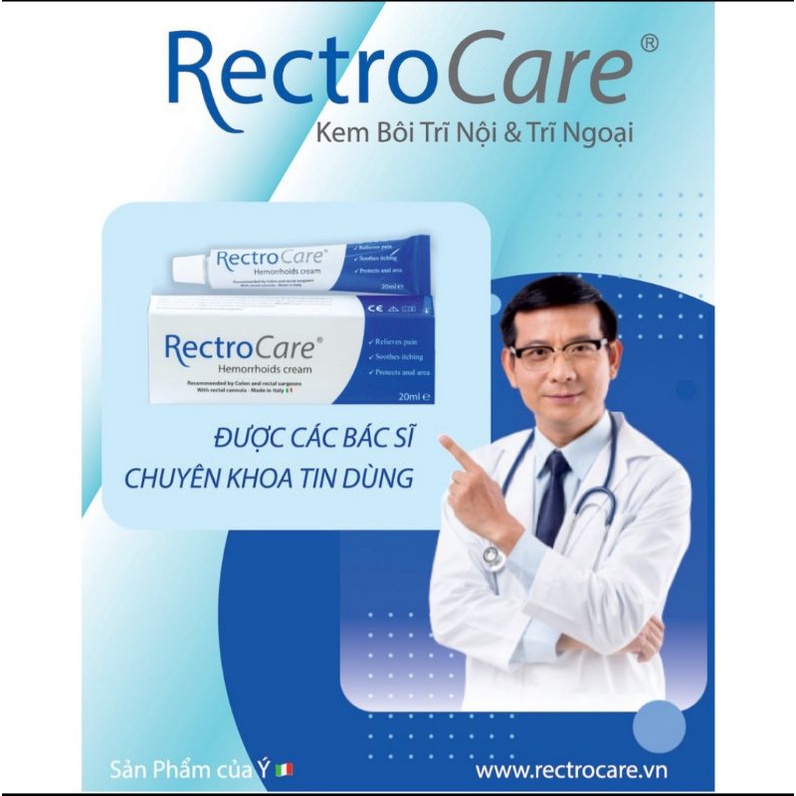 Gel bôi trĩ nội trĩ ngoại  nhập khẩu Ý Rectrocare 20ml