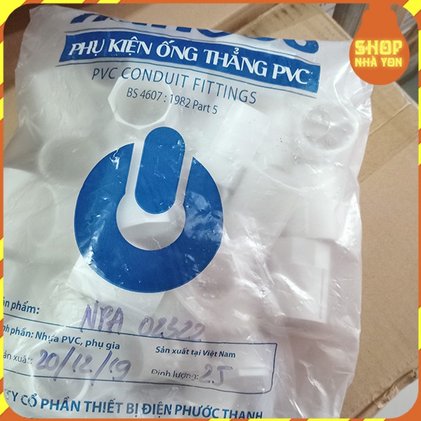 Đầu và khớp nối có ren cho ống luồn dây điện phi 16, 20 và 25 Nanoco