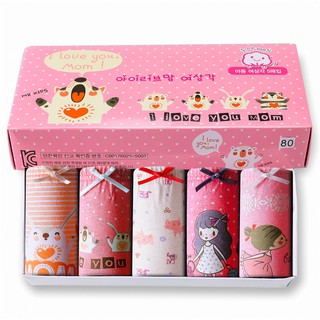 Quần Chíp Bé Gái,Quần Lót Bé Gái Set 5 Chiếc Kháng Khuẩn 100% Cotton hàng Xuất Hàn Quốc Dành Cho Bé từ 3-15 tuổi PK58