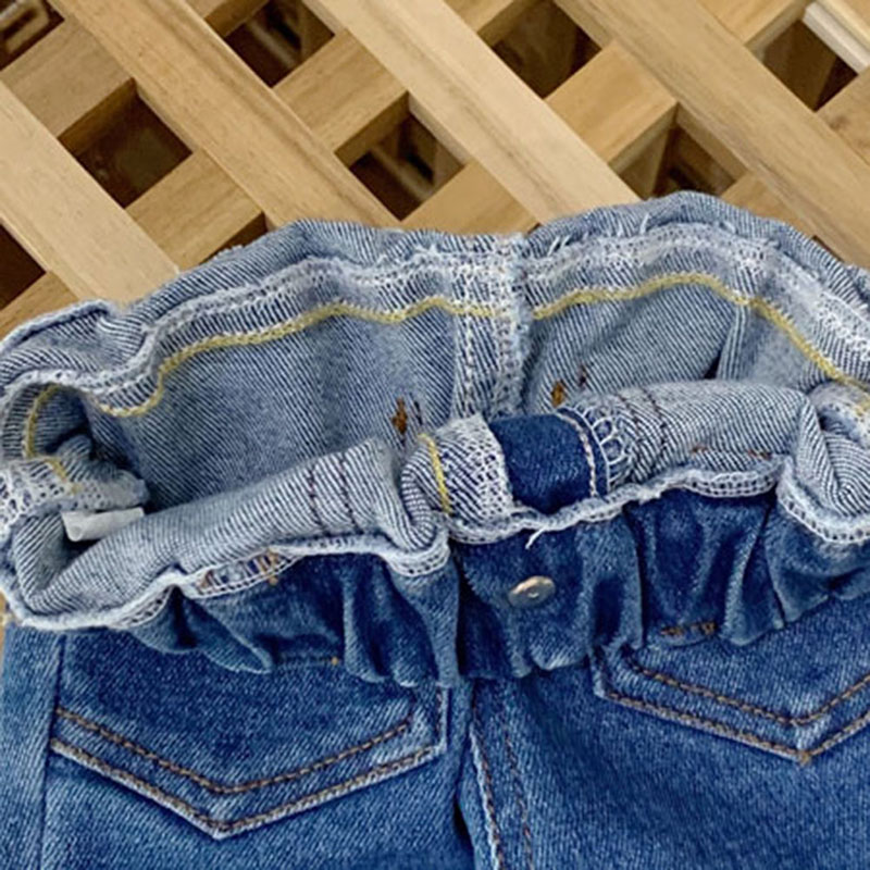 Quần jean bút chì co giãn dễ thương cho bé gái