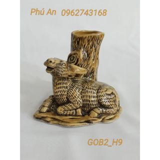 Trâu ống bút_ gốm sứ bát tràng