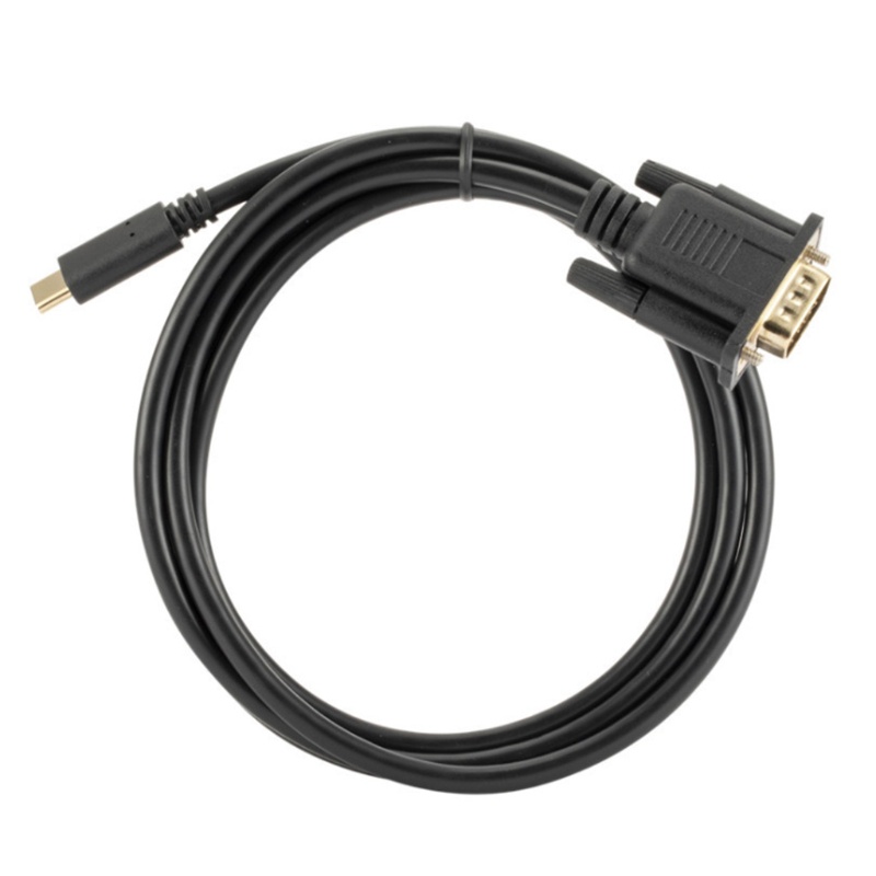 ❤~ Commonly Used 1.8Meters VGA Female to Type C Male Adapter Converter Cable USB-C to VGA Adapter Connector