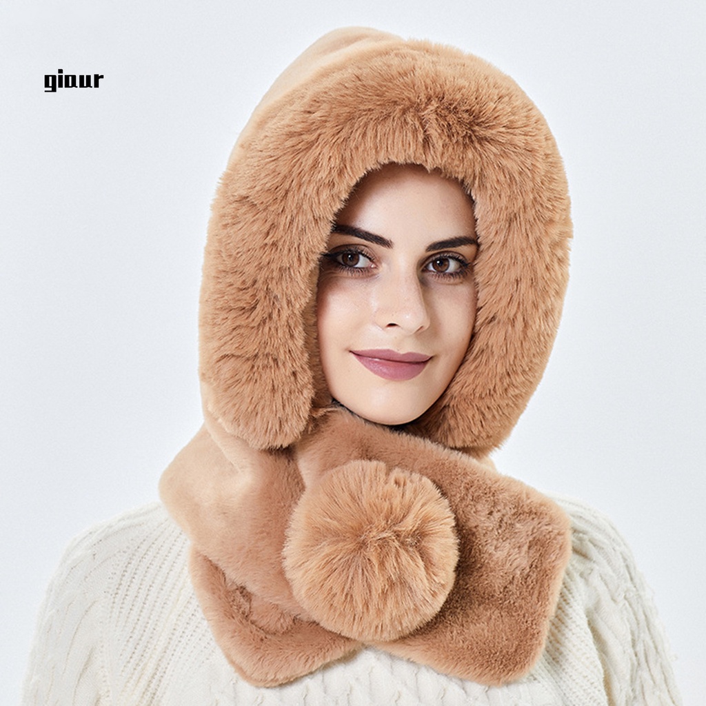 Mũ beanie trùm tai dày dặn giữ ấm thời trang