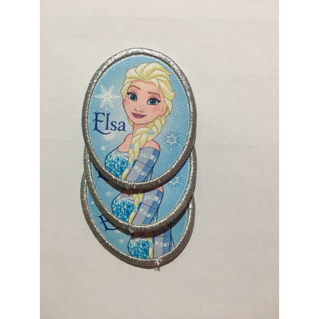 Sticker Ủi, Miếng Pacth Ủi Hình Nữ Hoàng Băng Giá Elsa Dùng Trang Trí Quần Áo, Mũ Nón, Túi Xách Cho Bé