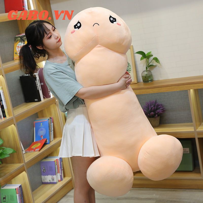 Gấu bông Con Ciu Dài, Kiu Lùn Cảm Xúc Siêu Bự Size 1M, Có Khóa Kéo 100% Gòn. GaBo.VN-Gấu Bông Cao Cấp