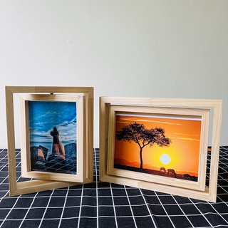 Khung ảnh xoay 360 độ nhiều kích thước, khung ảnh để bàn trang trí Anzzar