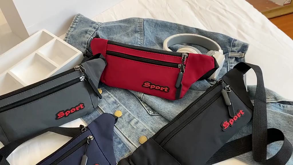 Túi đeo 3 ngăn khóa dày dặn - Thiết kế dẹt, chống thấm nước ( Ảnh thật) | BigBuy360 - bigbuy360.vn