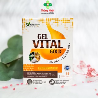 Gel bảo vệ niêm mạc dạ dày, ngừa đầy bụng khó tiêu Gel Vital Gold Hộp 18 gói
