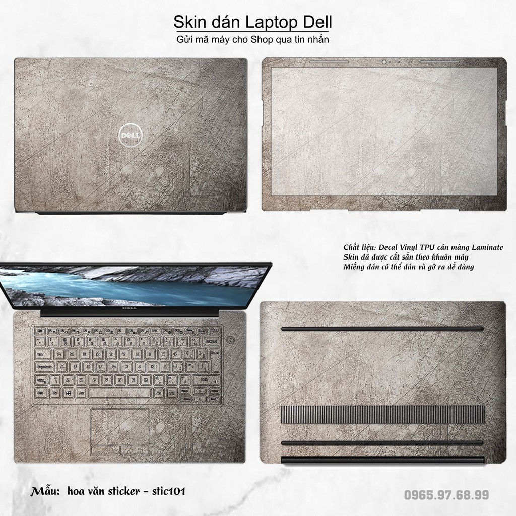 Skin dán Laptop Dell in hình Hoa văn sticker _nhiều mẫu 17