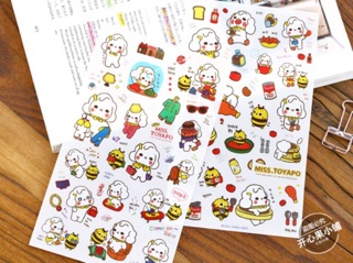 Set sticker 6 tấm Ms Toyapo