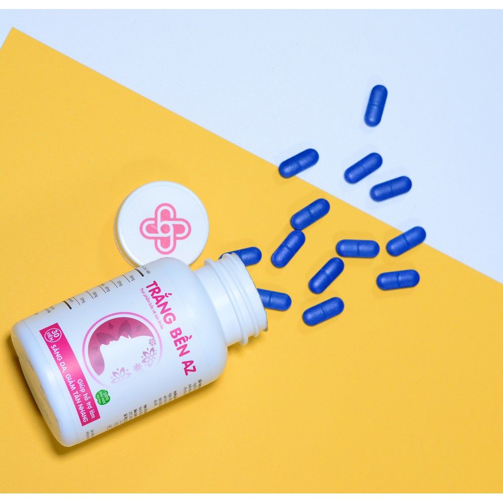 Viên Uống Trắng Bền AZ - Dưỡng Trắng Da, Mờ Thâm, Căng Bóng Và Chống Lão Hóa Da | Thế Giới Skin Care
