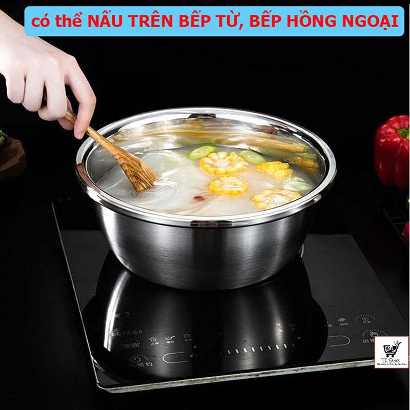 Bộ bào rau củ kiêm rổ và chậu Inox cao cấp đa năng 3 trong 1 (RỔ 3)