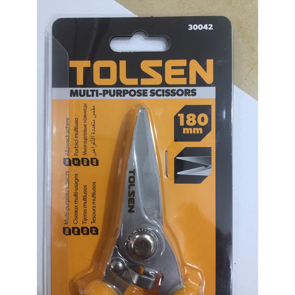 Kéo tỉa cây và cắt dây kẽm 180mm TOLSEN