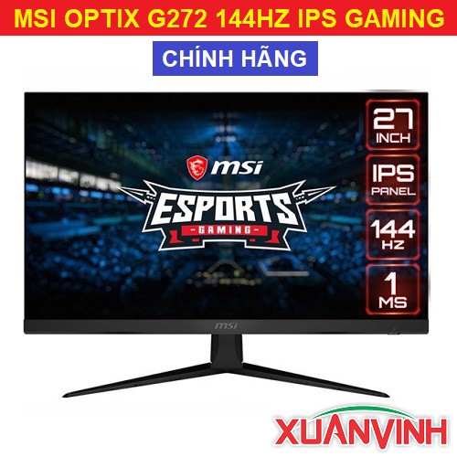 [Mã 157ELSALE1 giảm 5% đơn 3TR] Màn Hình MSI OPTIX G272 27" FHD IPS 144HZ 1MS New 100% Chính Hãng