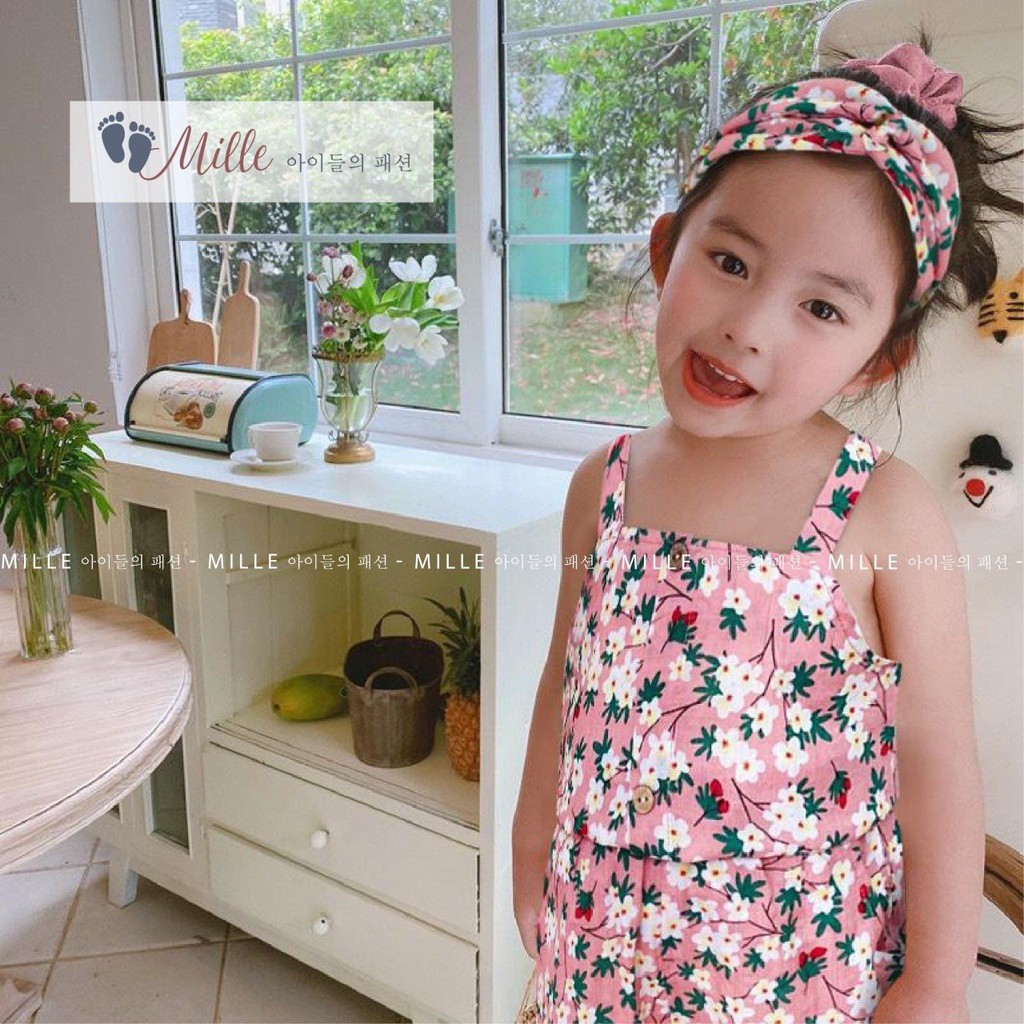 BỘ HAI DÂY BÉ GÁI HOA NHÍ CHO BÉ TỪ 9-19KG