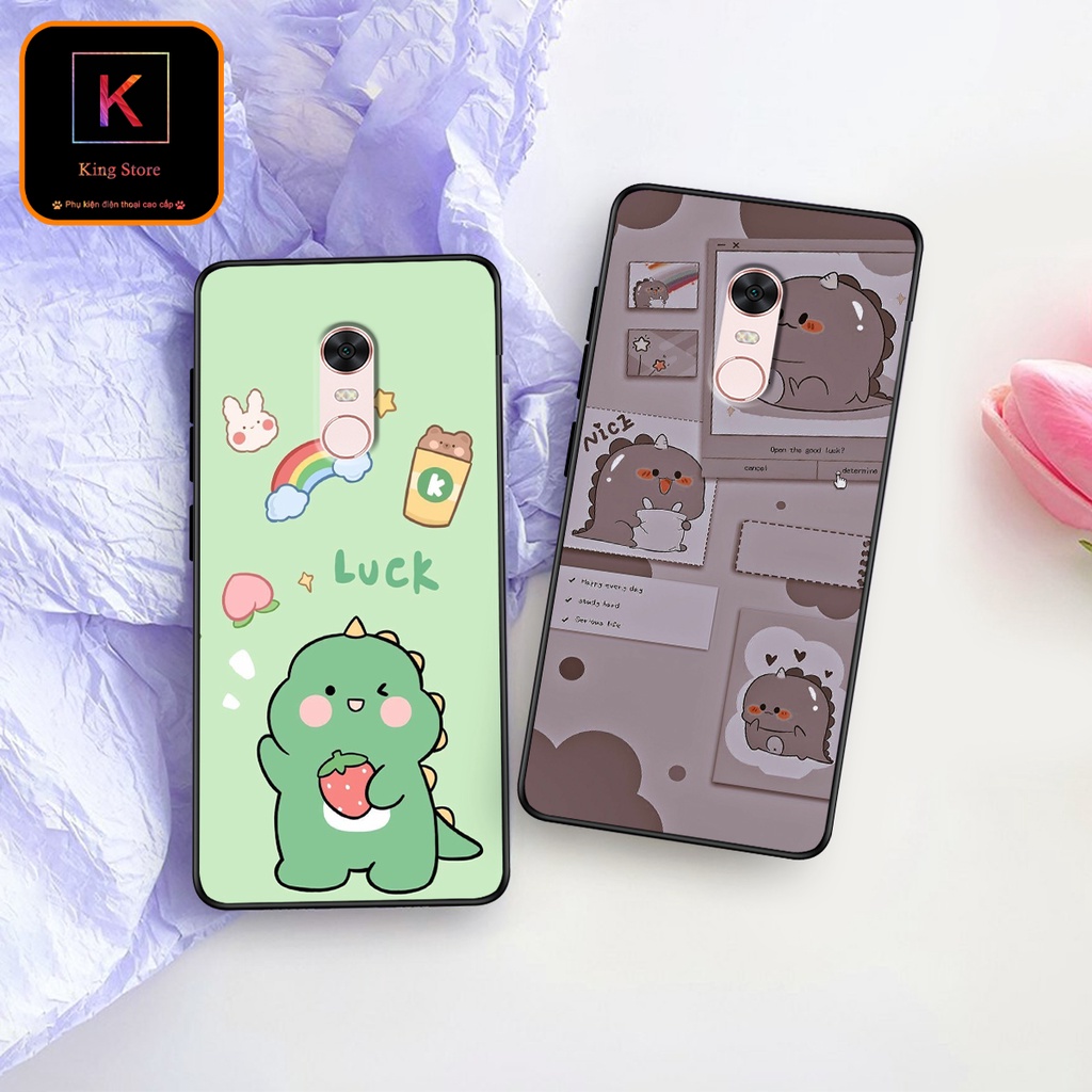 Ốp lưng Xiaomi Redmi 5 - Redmi 5A - Redmi 5X - Redmi 5 Plus - Ốp in hình khủng long,dinosaur dễ thương