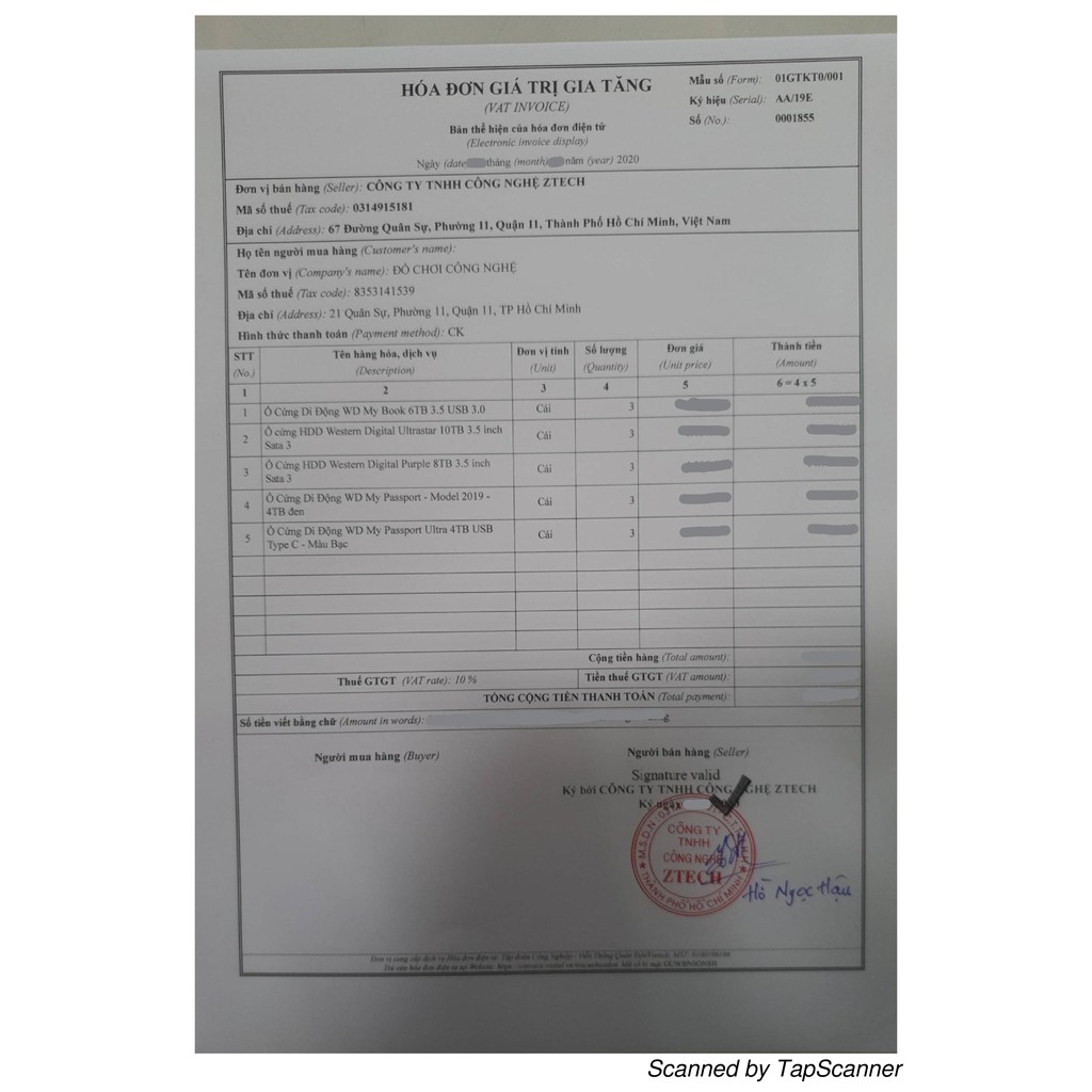 Ổ Cứng Di Động WD My Passport Model 2019 Chính Hãng WD Bảo Hành 3 năm