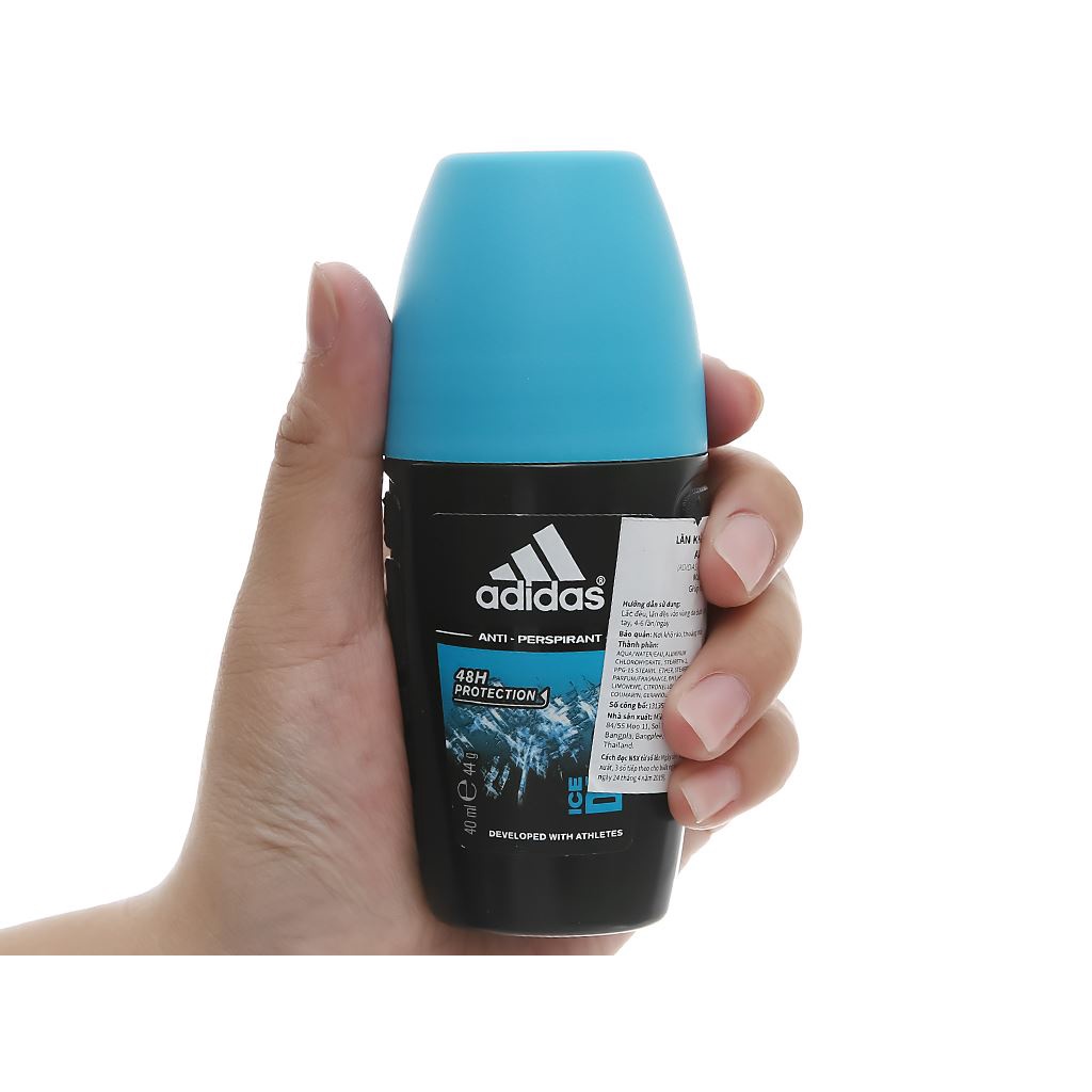 Lăn Khử Mùi Nam Ngăn Mồ Hôi Adidas Ice Dive 40ml