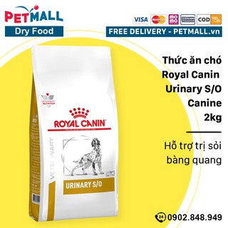 Thức ăn chó Royal Canin Urinary S/O Canine 2kg - Hỗ trợ trị sỏi bàng quang Petmall