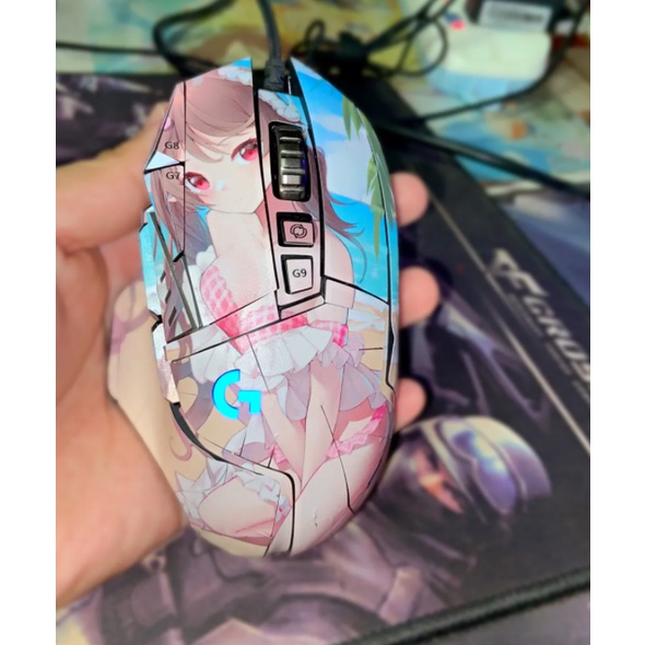 Phù Hợp Miếng Dán eva Chống Trượt Họa Tiết Hoạt Hình Cho logitech g502
