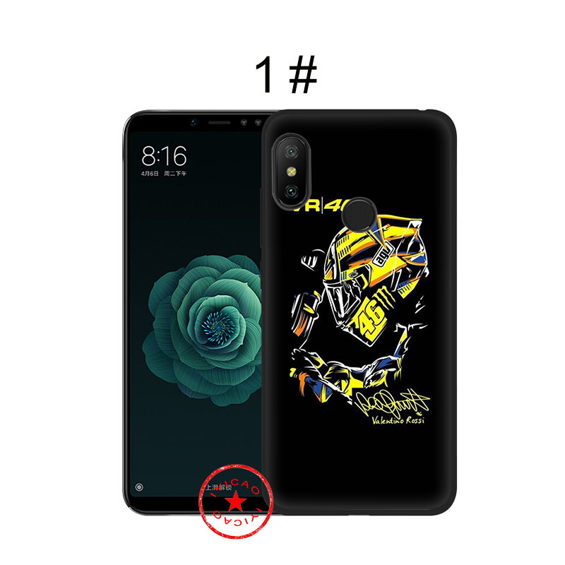 Ốp Điện Thoại Mềm In Hình Valentino Rossi Vr 46 Ablu154 Cho Xiaomi Mi A3 A2 Lite Pro A1 Mia1 Mia2 Mia3 Note 10