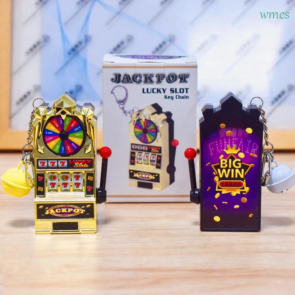 WMES1 Gift Slot|Key Chains Bag Pendant Gambling|Lucky Jackpot Keyrings Educational Toy Gag Toys Safe|Antistress Toys for Children Funny Games Fruit