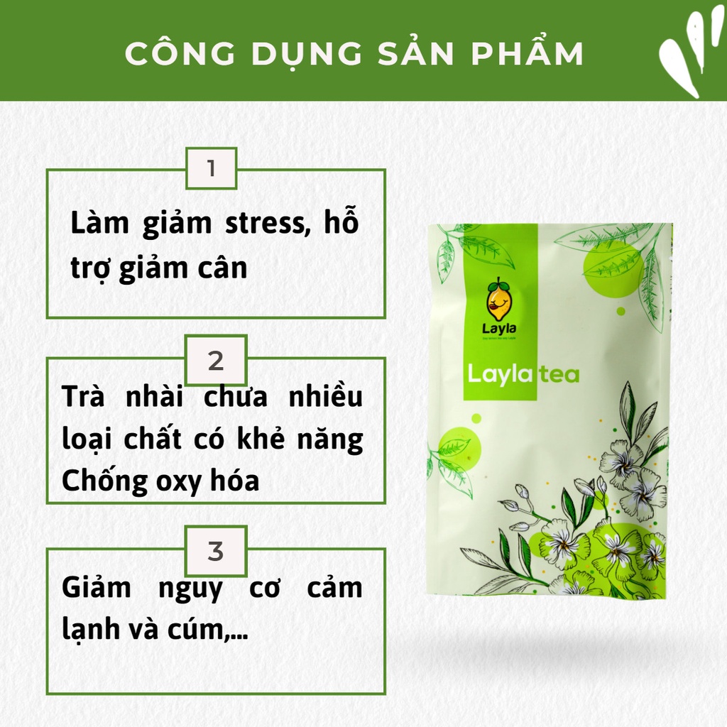 Trà nhài Layla 95g ,trà xanh lài ,nguyên liệu pha chế đồ uống-  LA002