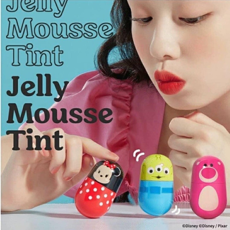 Son Kem Lì Mịn Mượt, Lên Màu Chuẩn DISNEY TSUM TSUM JELLY MOUSSE TINT